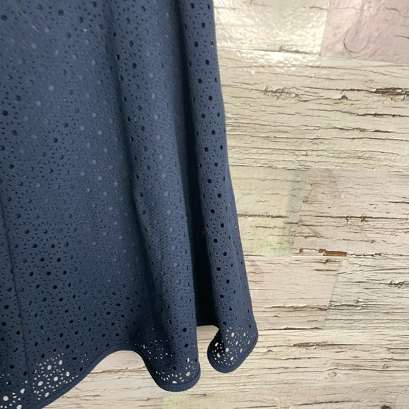 Puella blue skirt lace mini a line size 36 Anthropologie - Picture 11 of 12